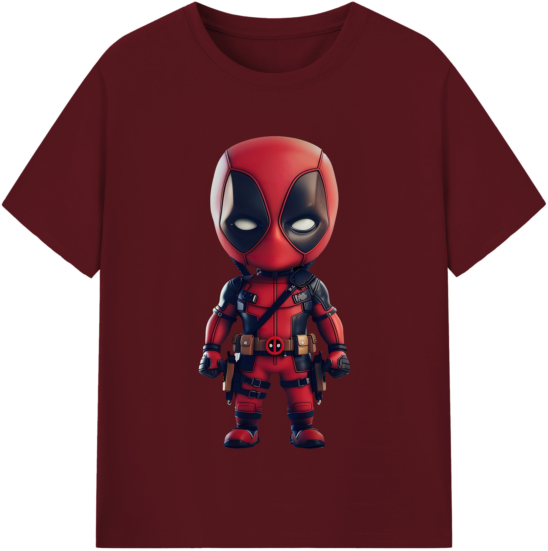 （画像用） Deadpool デッドプール 綿100％半袖Tシャツ（フロントプリント）